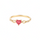 ANILLO VALENTINO COSTA DORADO CORAZÓN CON CIRCONITA DE COLOR