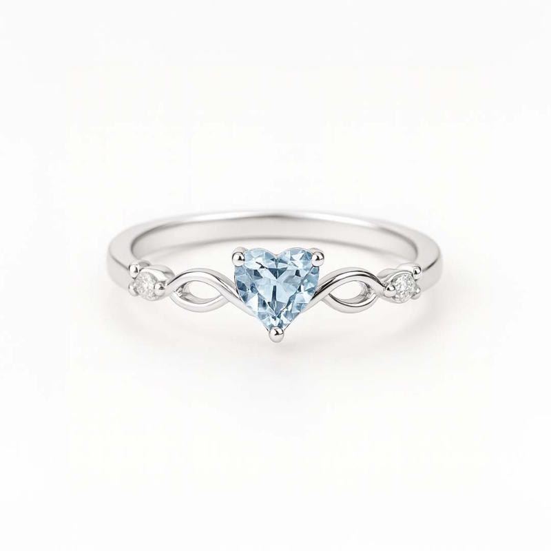 ANILLO VALENTINO COSTA DORADO CORAZÓN CON CIRCONITA DE COLOR
