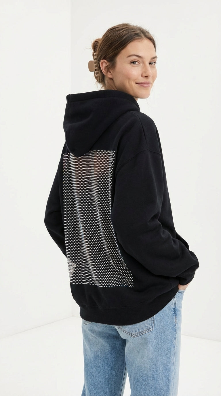 Sudadera con capucha sin espalda