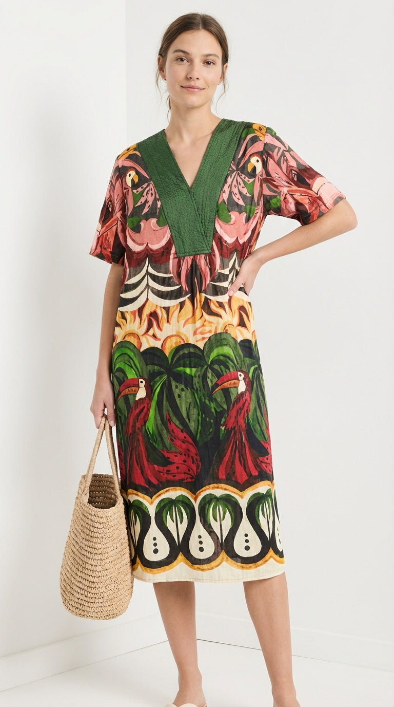 Vestido Boho Mediterráneo