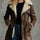 ABRIGO VINTAGE CUELLO LAMBSKIN CONTRASTE