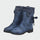 Victoria | Botines De Gamuza Azules Con Detalle Tricotado