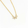 COLLAR VALENTINO COSTA LAZO DORADO CON CIRCONITA