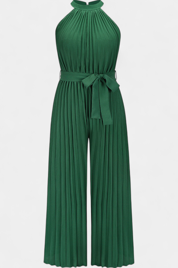 Patrizia Mono Palazzo Plisado con Cuello Halter