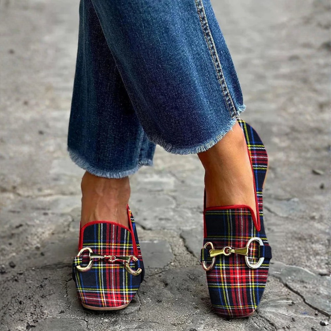MELANI™ | MOCASINES DE CUADROS