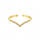 ANILLO VALENTINO COSTA DORADO EN V CON CIRCONITAS