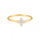 ANILLO VALENTINO COSTA FLOR DORADA CON CIRCONITAS