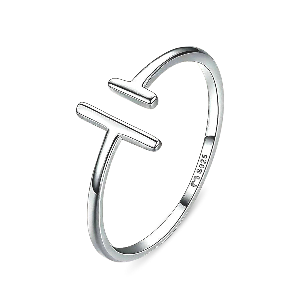 ANILLO VALENTINO COSTA ABIERTO GEOMÉTRICO MINIMAL