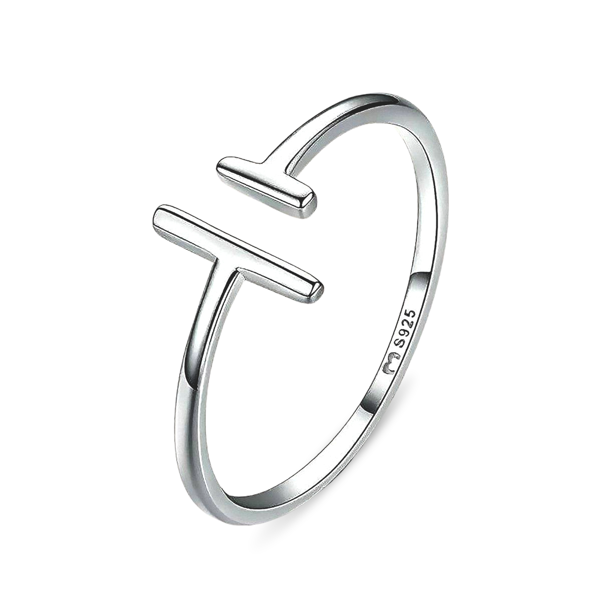 ANILLO VALENTINO COSTA ABIERTO GEOMÉTRICO MINIMAL