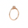 ANILLO VALENTINO COSTA DORADO ROSADO CON CORONA DE CIRCONITAS