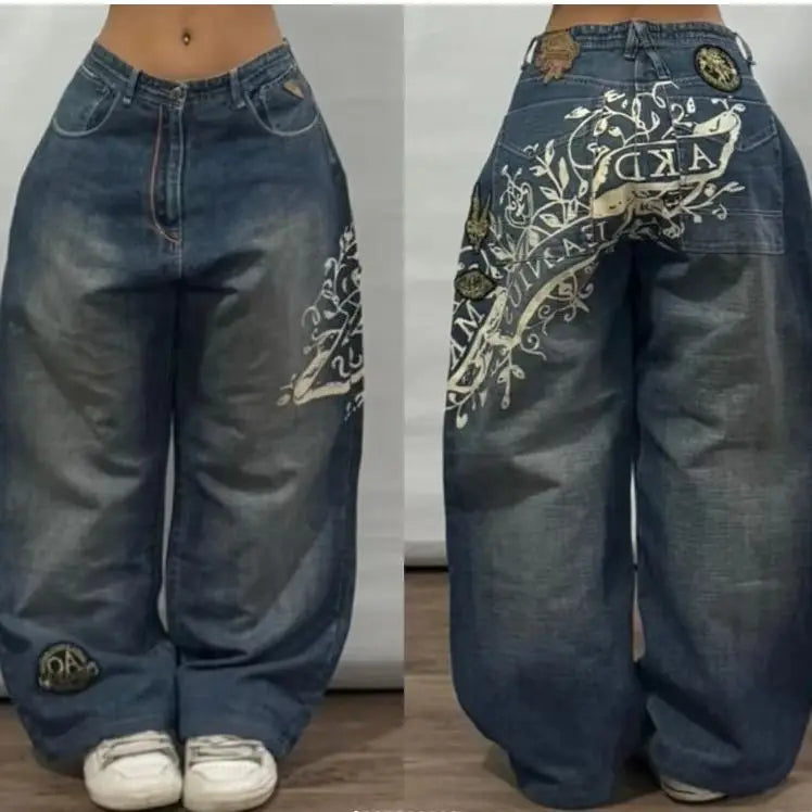 JEANS HIGH STREET WIDE LEG CINTURA ALTA