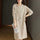 Elena | Vestido Beige de Punto con Capucha Cálido, Cómodo y elegante