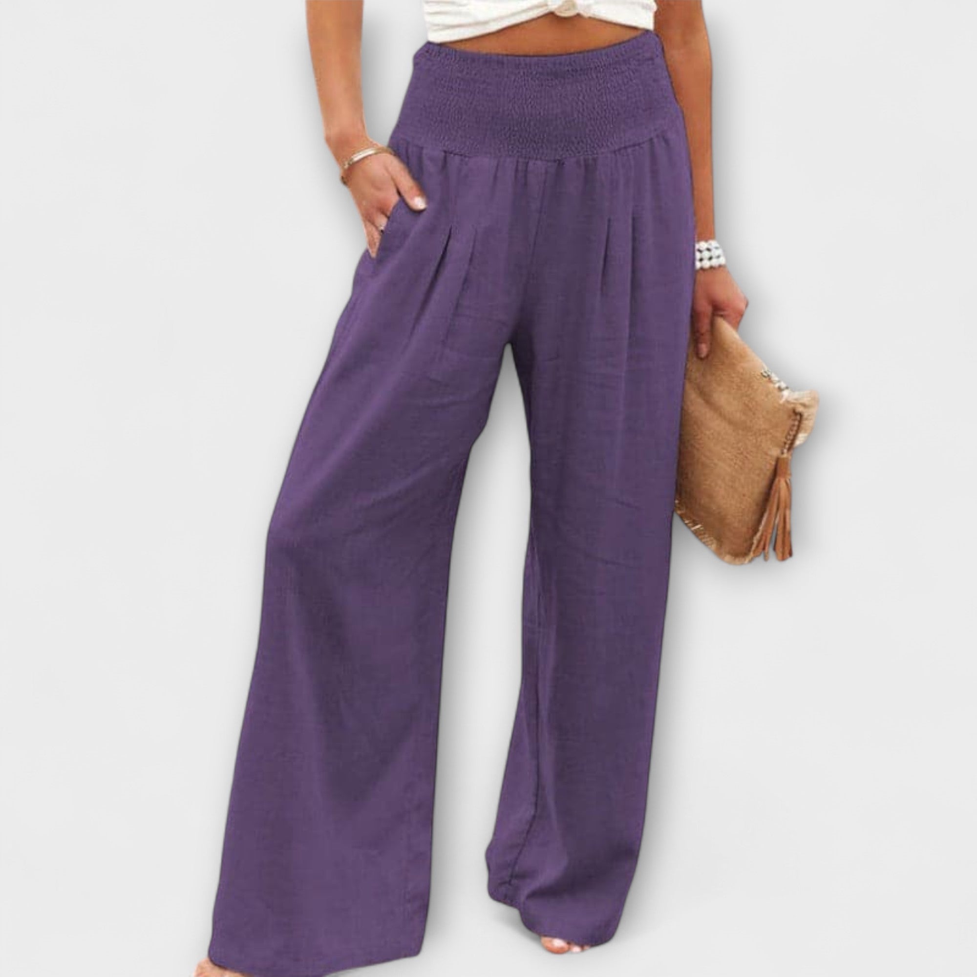 Thearya | Pantalones Anchos Casual