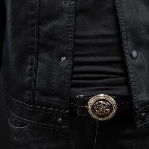 Darius | Chaqueta de Motocicleta de Cuero Premium