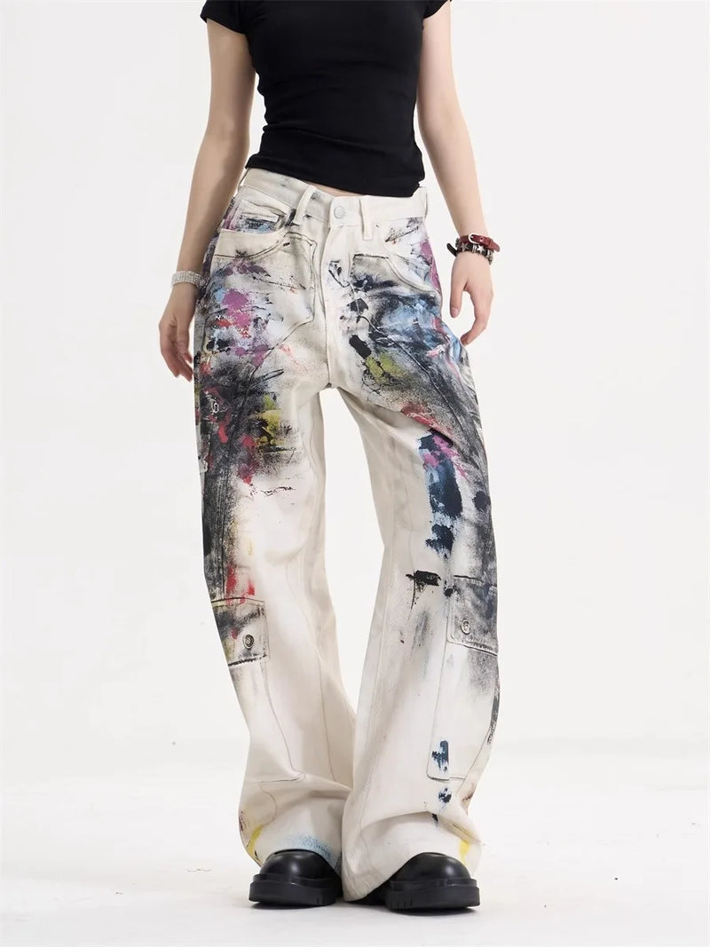 JEANS AMERICAN VINTAGE DOODLE WIDE LEG