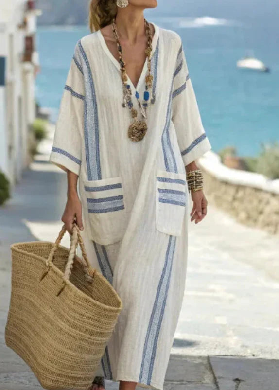 Vestido Mediterráneo Fluido