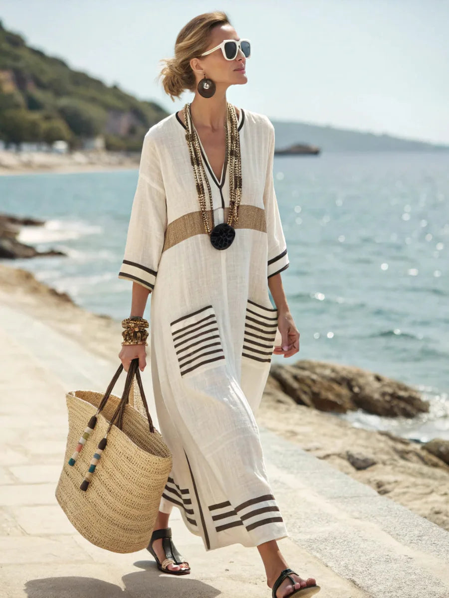 Vestido Mediterráneo Fluido