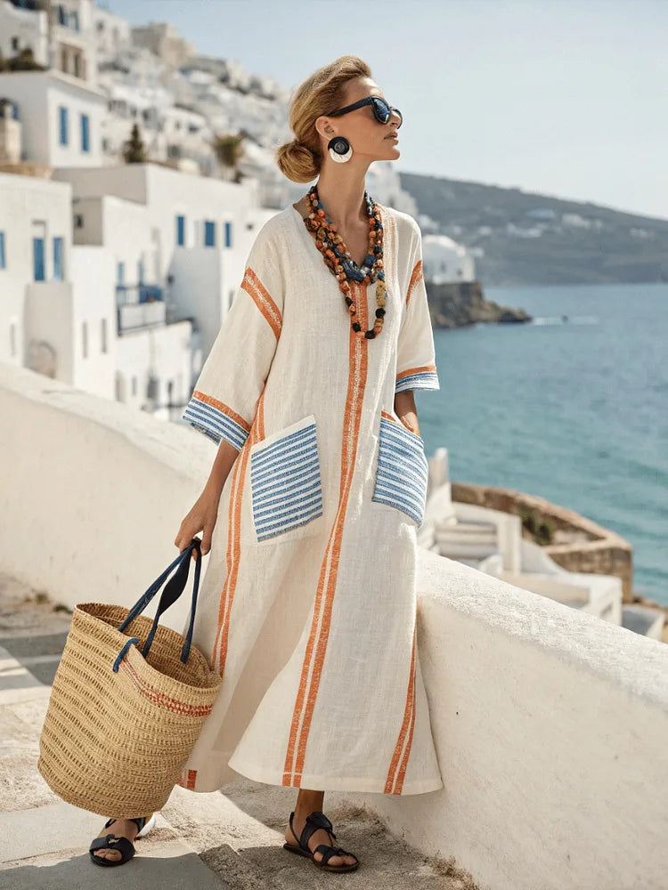 Vestido Mediterráneo Fluido