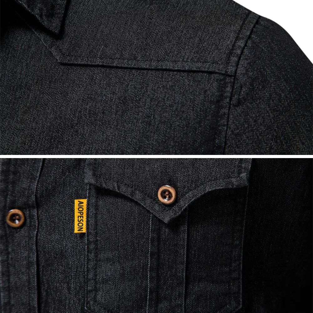 Santiago™ | Camisa de mezclilla de algodón de alta calidad
