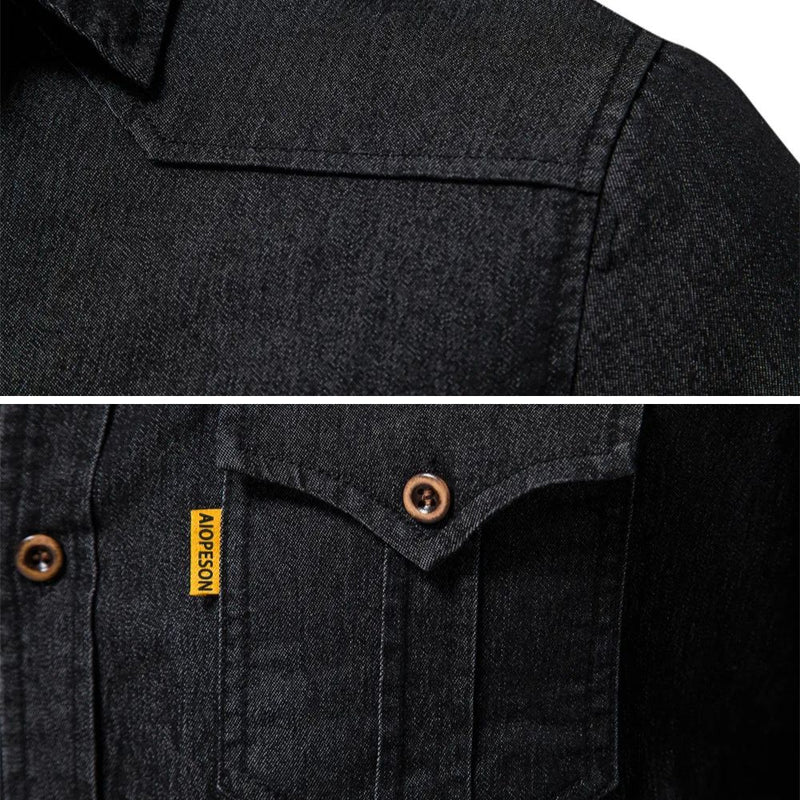 Santiago™ | Camisa de mezclilla de algodón de alta calidad