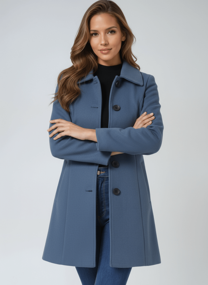 Helena | Abrigo de invierno para mujeres con un botón