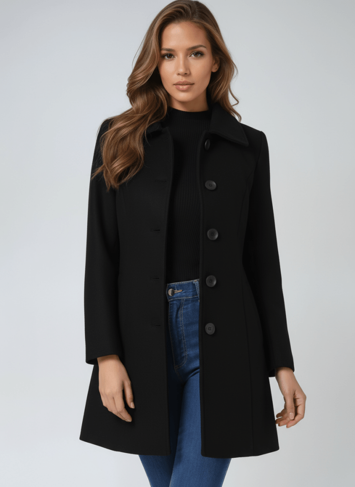 Helena | Abrigo de invierno para mujeres con un botón