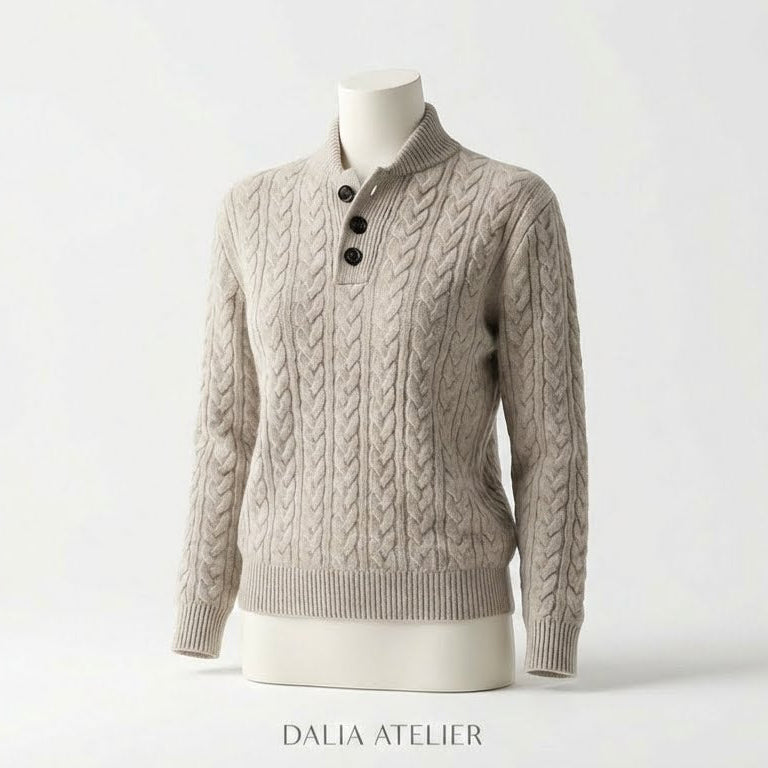 Britta | Elegante suéter de mujer con botones sofisticados