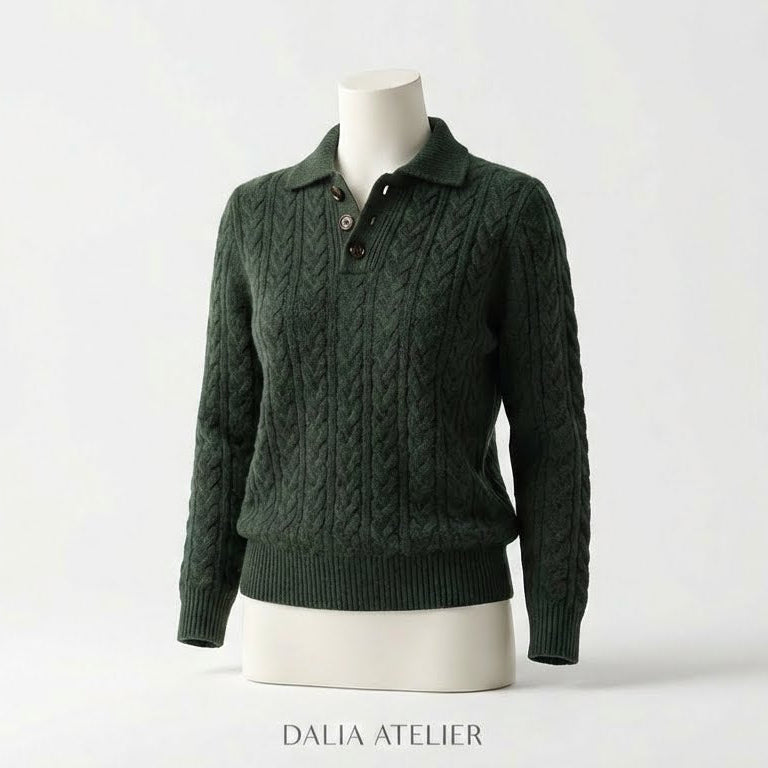 Britta | Elegante suéter de mujer con botones sofisticados