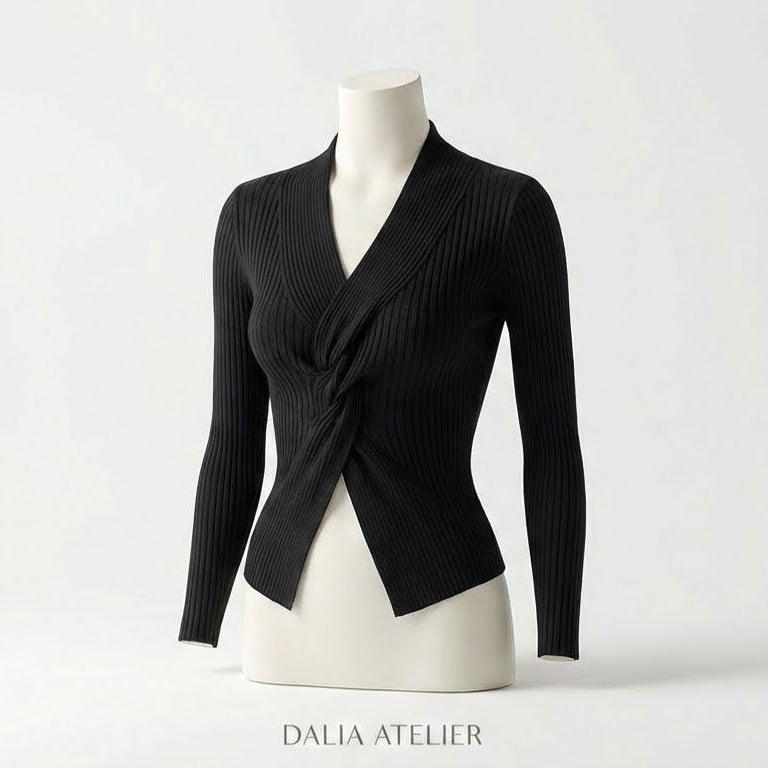 Rike | Elegante suéter de cuello en V para mujer para mayor comodidad