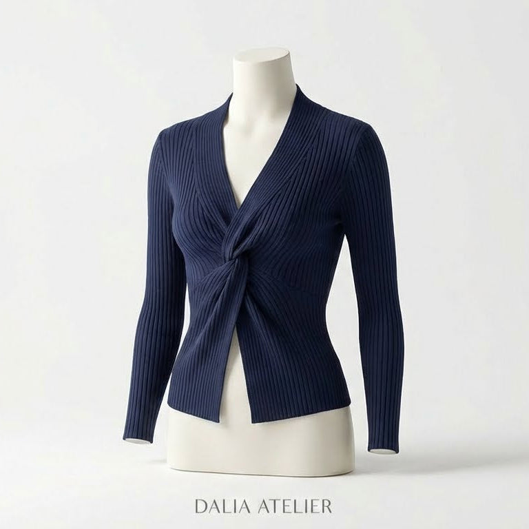 Rike | Elegante suéter de cuello en V para mujer para mayor comodidad
