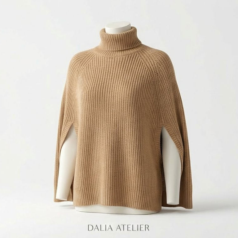 Finja | Elegante suéter caqui para mujer con comodidad.