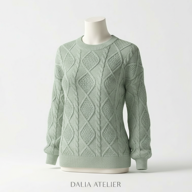 Lore | Suéter elegante con mangas farol y comodidad.