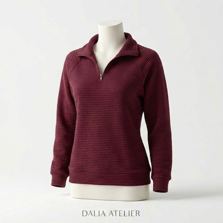Aenne | Elegante suéter de cuello en V para mujer con una comodidad atemporal