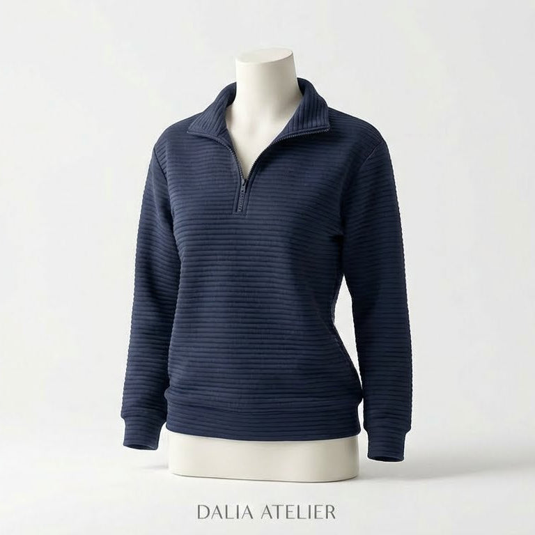 Aenne | Elegante suéter de cuello en V para mujer con una comodidad atemporal