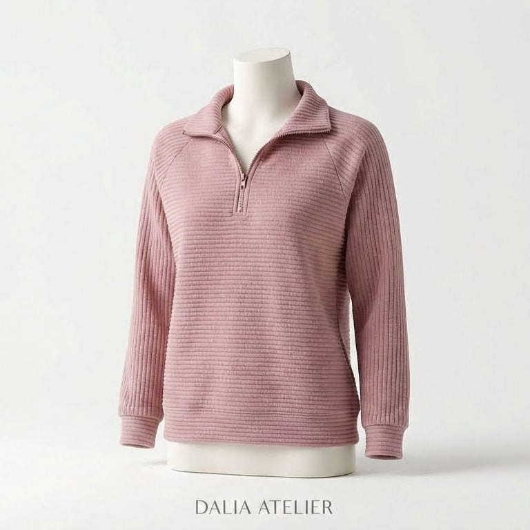 Aenne | Elegante suéter de cuello en V para mujer con una comodidad atemporal