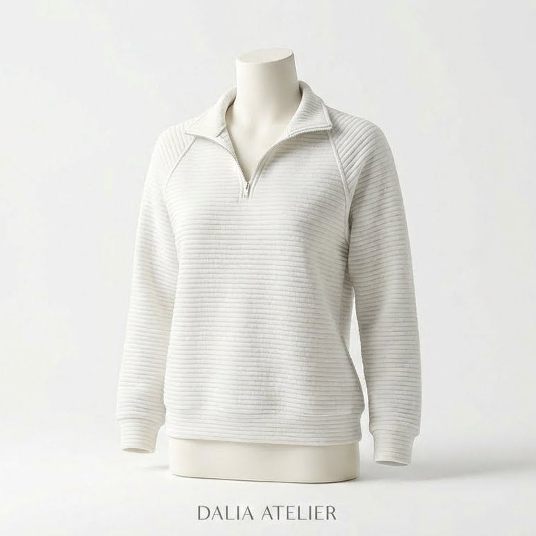 Aenne | Elegante suéter de cuello en V para mujer con una comodidad atemporal