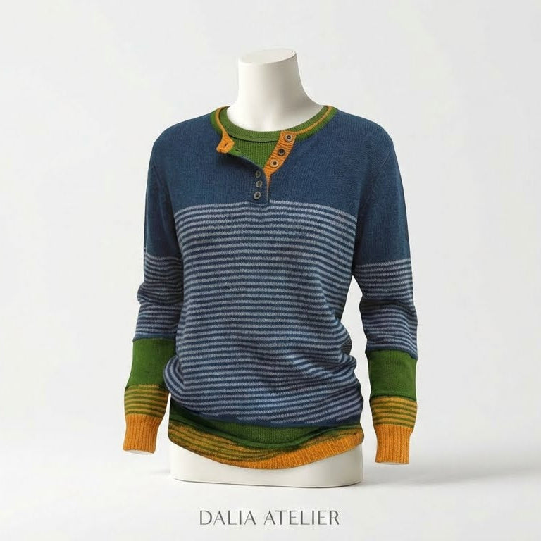 Nadja | Suéter de rayas con detalles elegantes