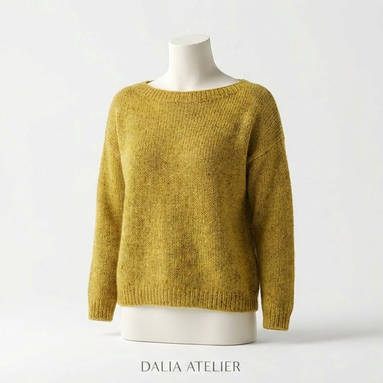 Yara | Jersey clásico de punto para mujer con cuello redondo