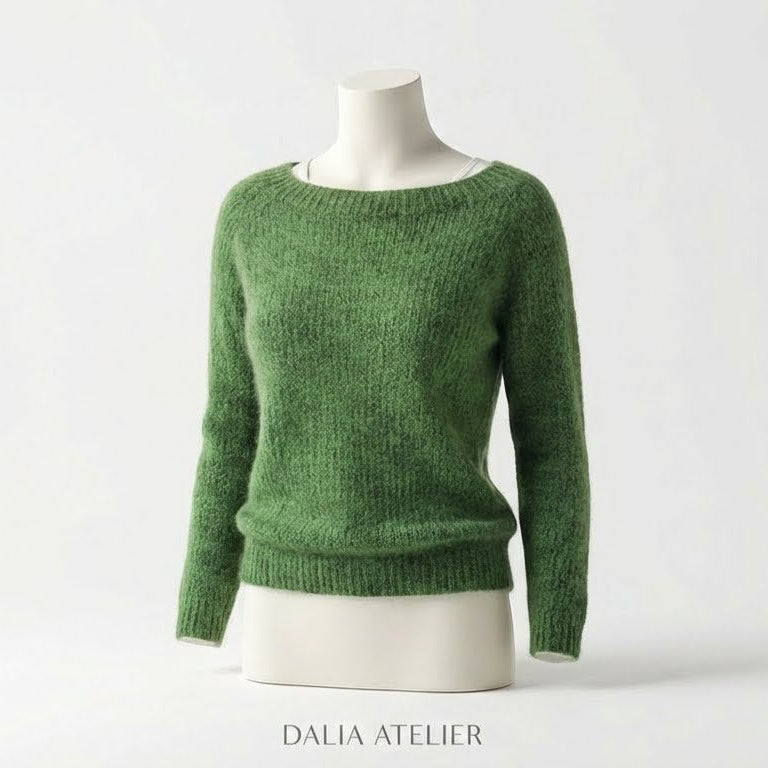 Yara | Jersey clásico de punto para mujer con cuello redondo