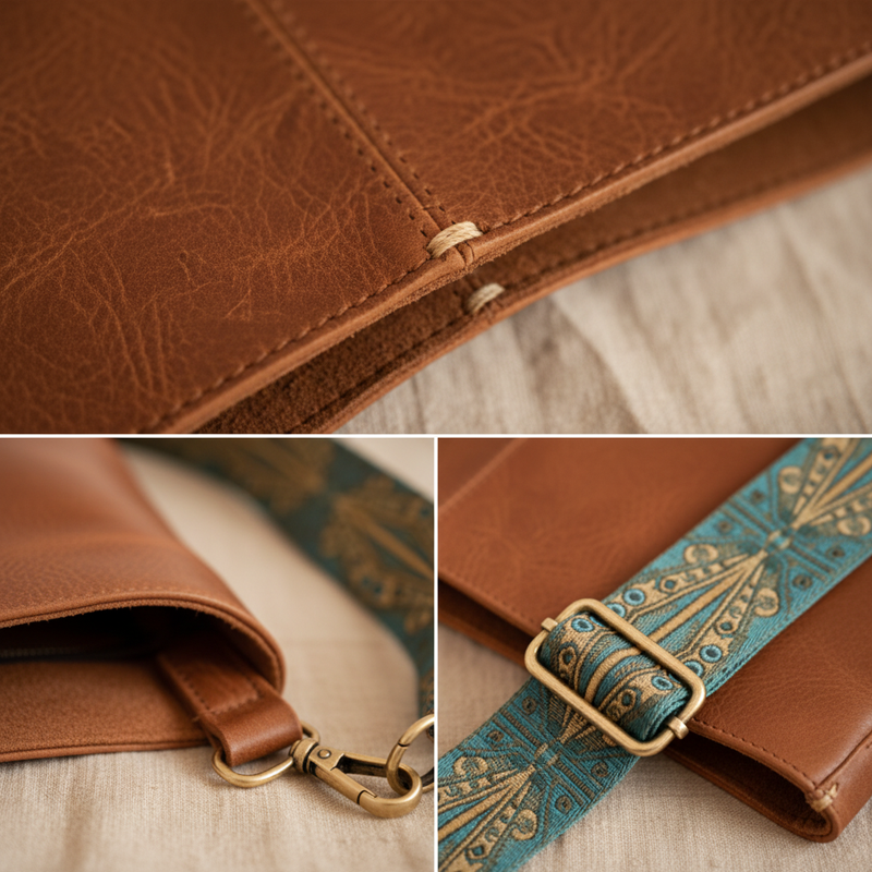 Tamar Bolso de piel vintage