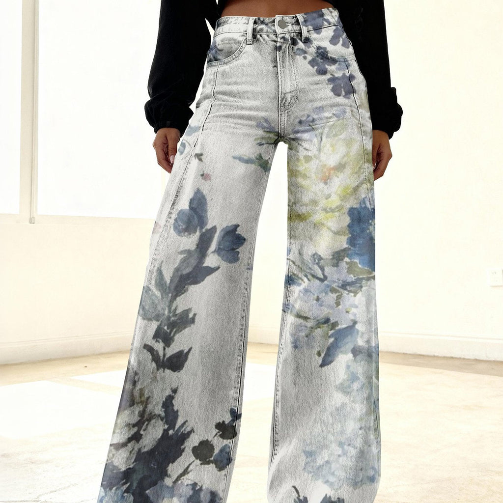 PANTALÓN PRINT ARTÍSTICO WIDE LEG
