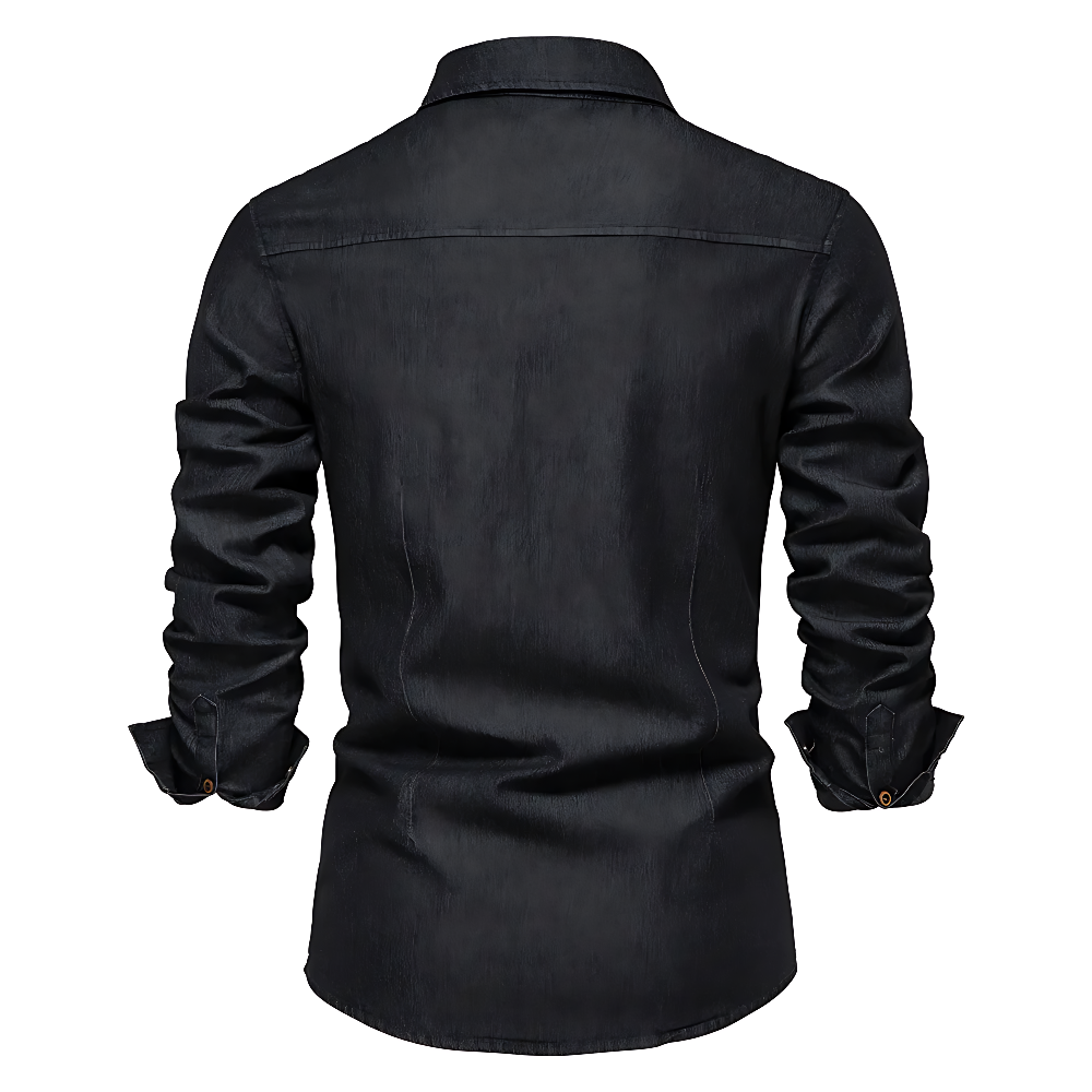 Santiago™ | Camisa de mezclilla de algodón de alta calidad
