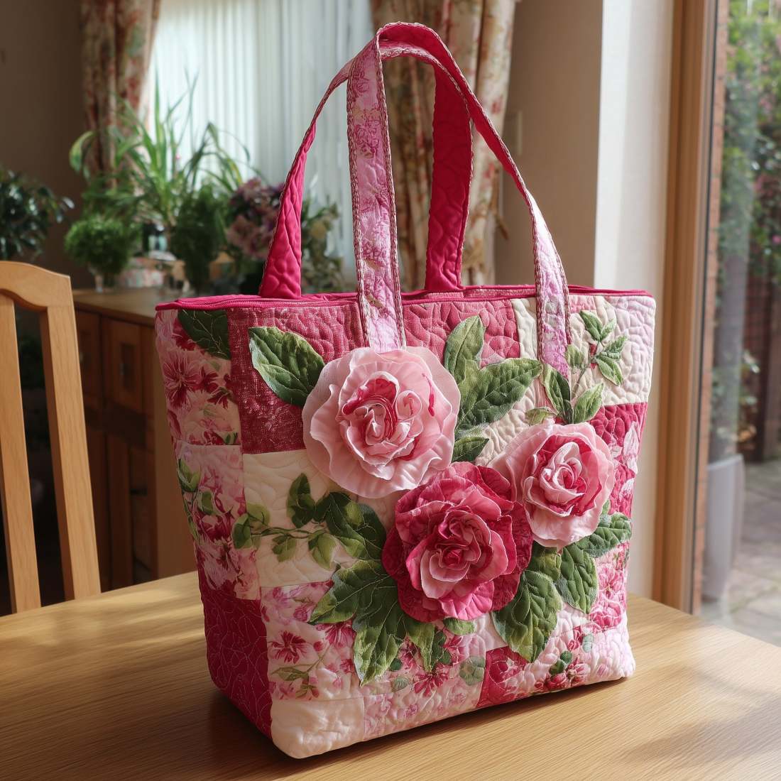 Florina™ | Bolsa Artística con Patrón Floral 3D (Impresión Impactante)