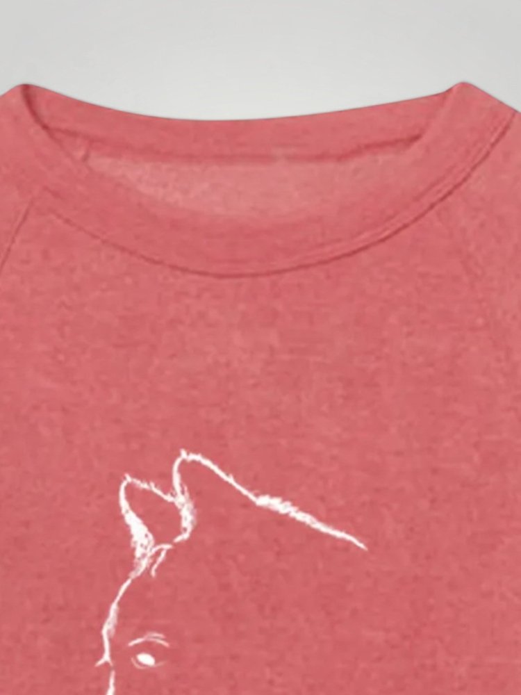 Dörte | Suéter cómodo con un encantador estampado de gato