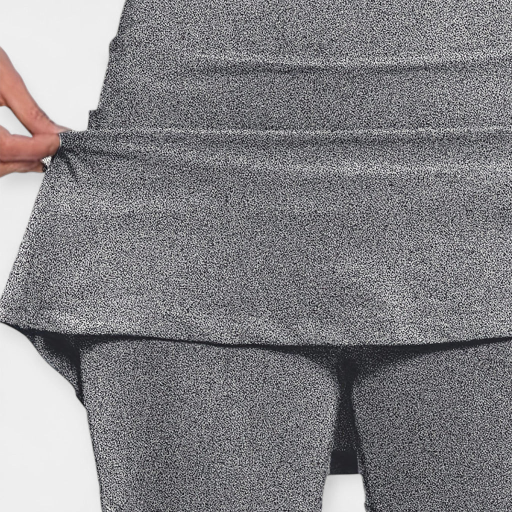 Pantalones cortos de cintura alta con falda