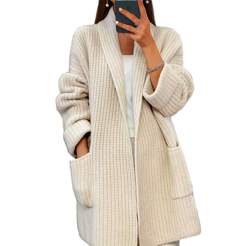 Kiandra | Chaqueta de Punto de Lana con Bolsillos