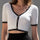 TOP VALENTINO COSTA CONTRASTÉ RIB