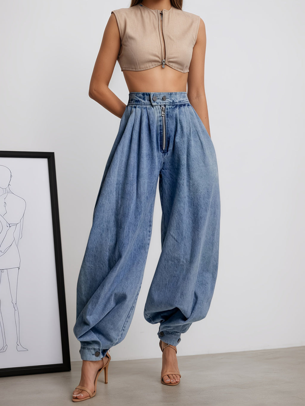PANTALÓN HAREM VINTAGE JOGGER