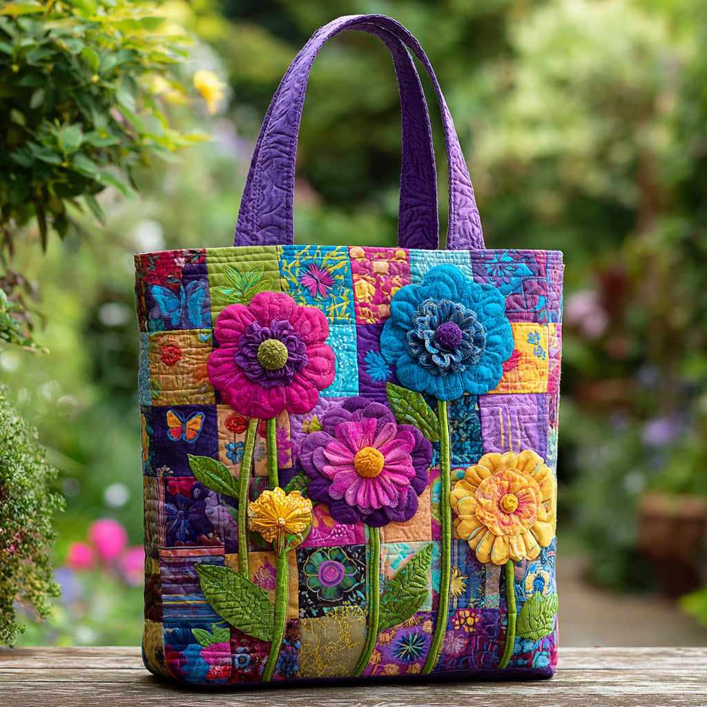Florina™ | Bolsa Artística con Patrón Floral 3D (Impresión Impactante)