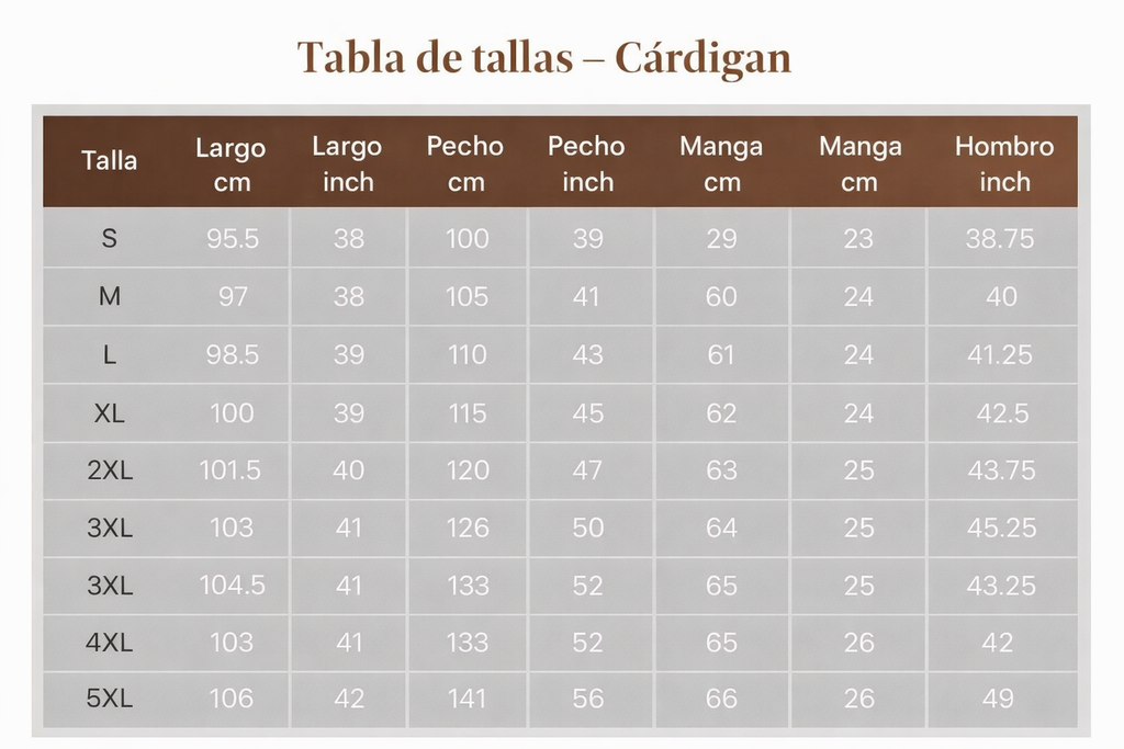 María - Conjunto de 3 piezas de cárdigan largo, top y pantalón